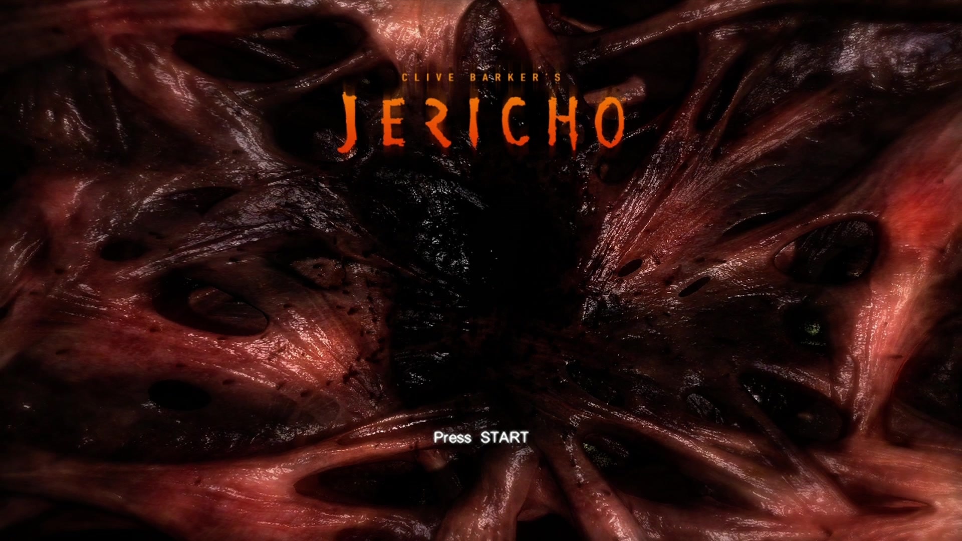 Jericho title screen for Xbox 360